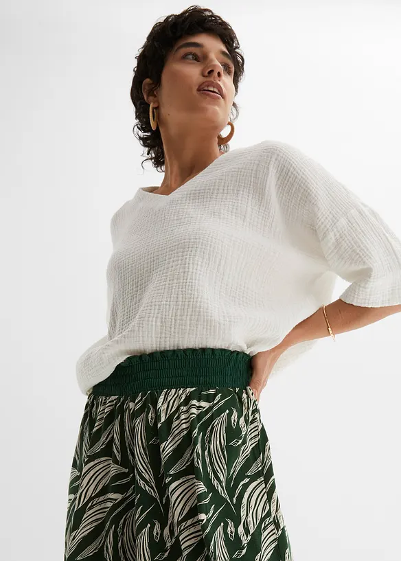 Pantaloni in jersey di misto viscosa e cotone, bonprix