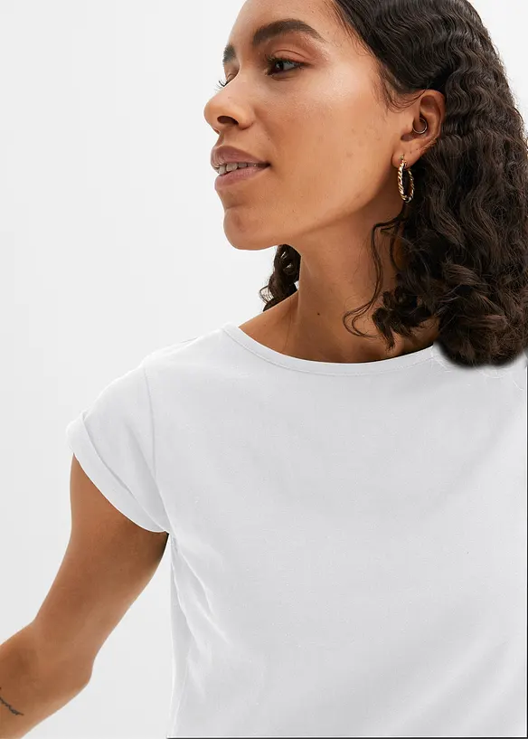 T-shirt in puro cotone, bonprix
