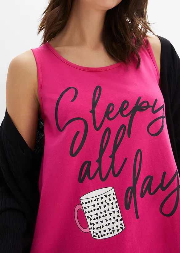 Camicia da notte corta in puro cotone biologico, bonprix