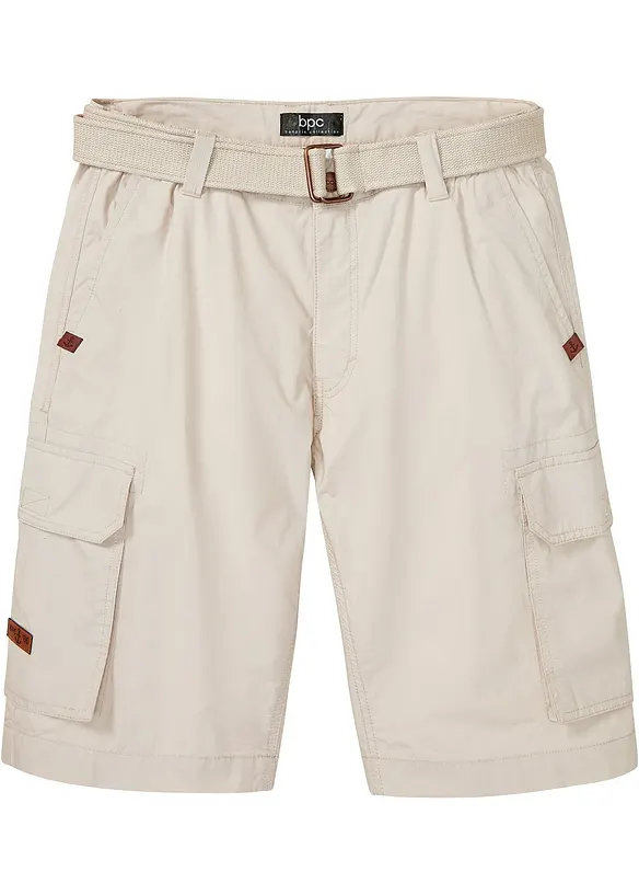 Bermuda cargo comodi in vita con cintura, regular fit, bonprix
