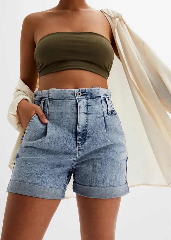 Shorts di jeans paper bag, bonprix