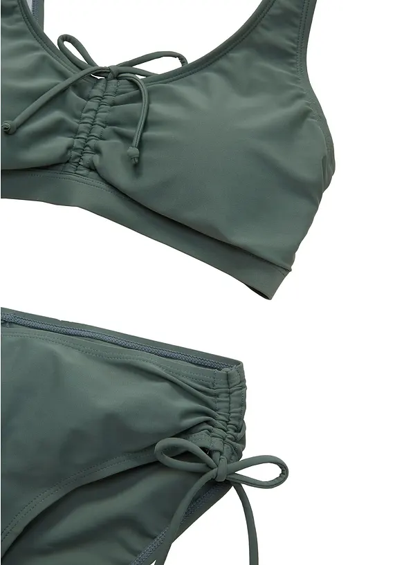 Bikini a bustier con con laccetti (set 2 pezzi), bonprix