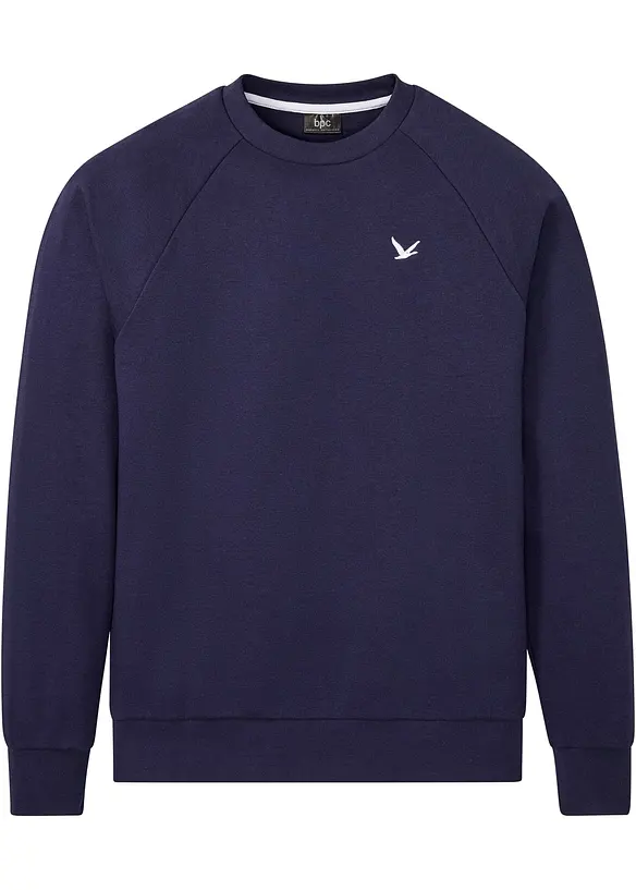 Felpa con poliestere riciclato e maniche a raglan, bonprix