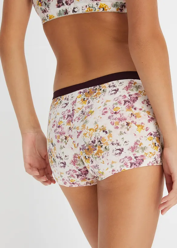 Boxer aderenti da donna con cotone biologico (pacco da 4), bonprix