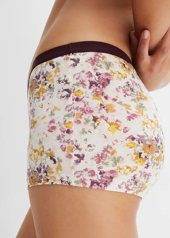 Boxer aderenti da donna con cotone biologico (pacco da 4), bonprix