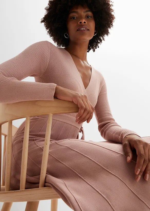 Abito in maglia misto viscosa, bonprix