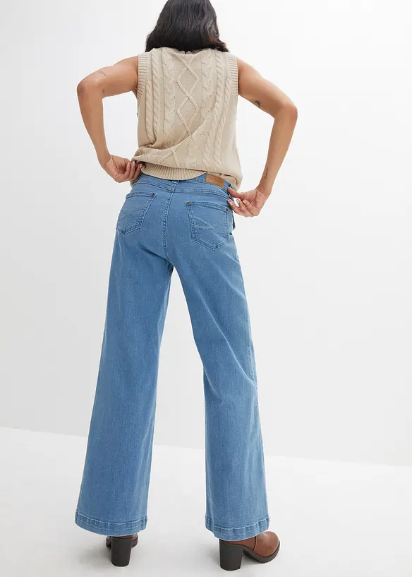 Jeans elasticizzati, wide leg, John Baner JEANSWEAR