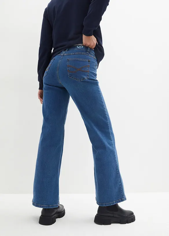Jeans elasticizzati basic Essential, wide leg, John Baner JEANSWEAR