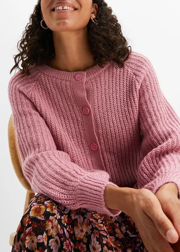 Cardigan in filato grosso, bonprix
