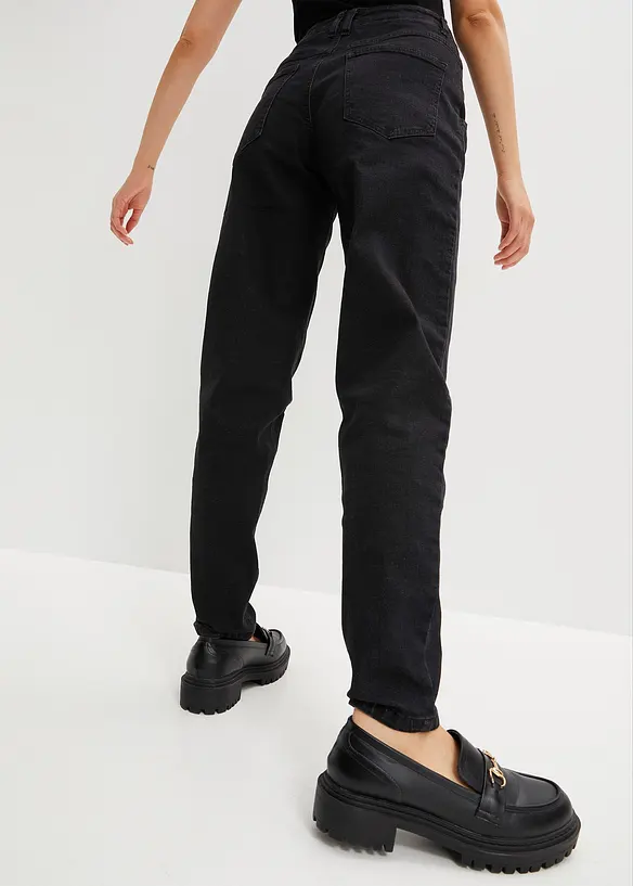 Jeans barrel shape, a vita media, bonprix