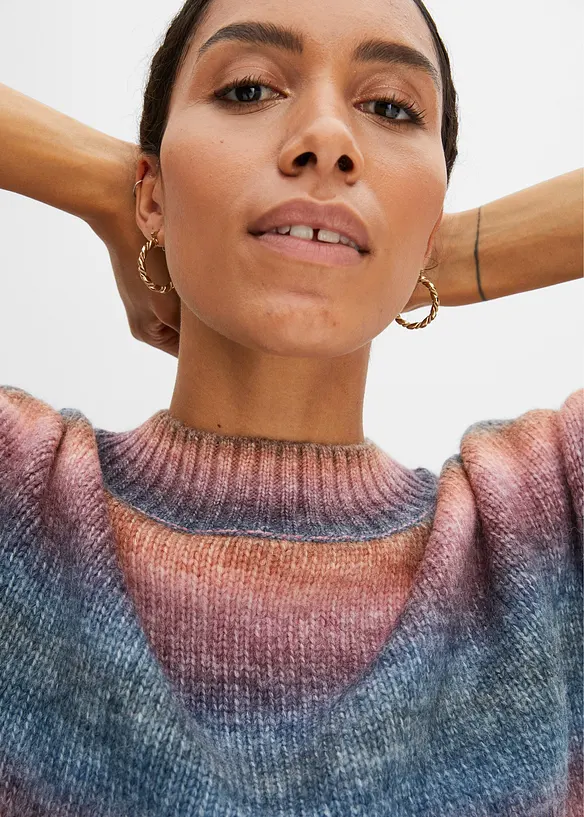 Maglione in misto lana con colori sfumati, bonprix