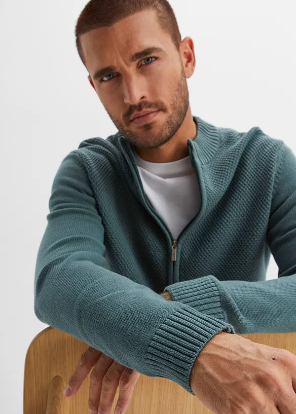 Cardigan in filato fine di puro cotone, bonprix