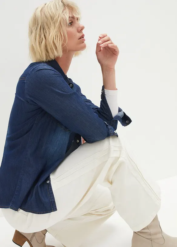 Jeans elasticizzati, wide leg, John Baner JEANSWEAR