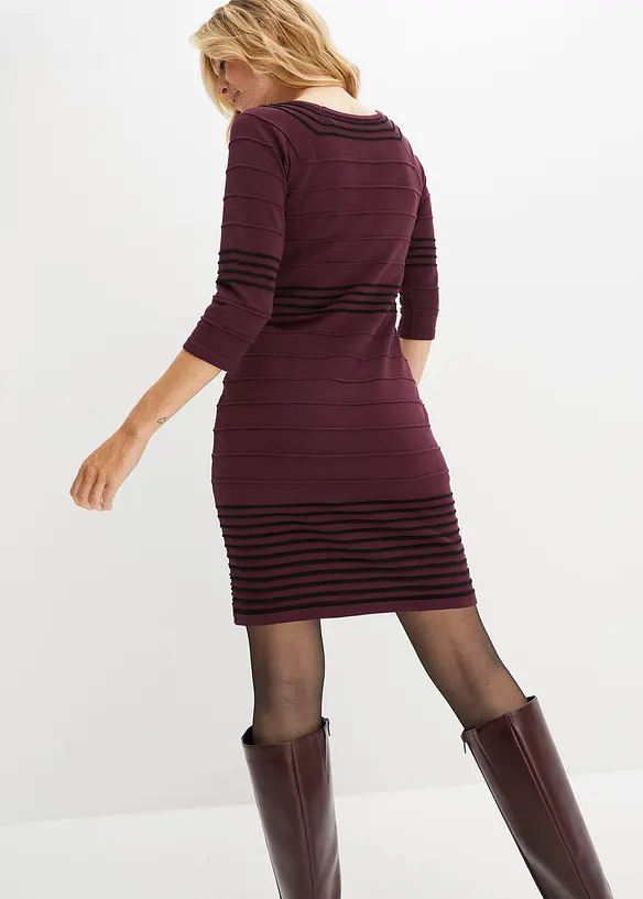 Abito in maglia fluente di misto viscosa, bonprix