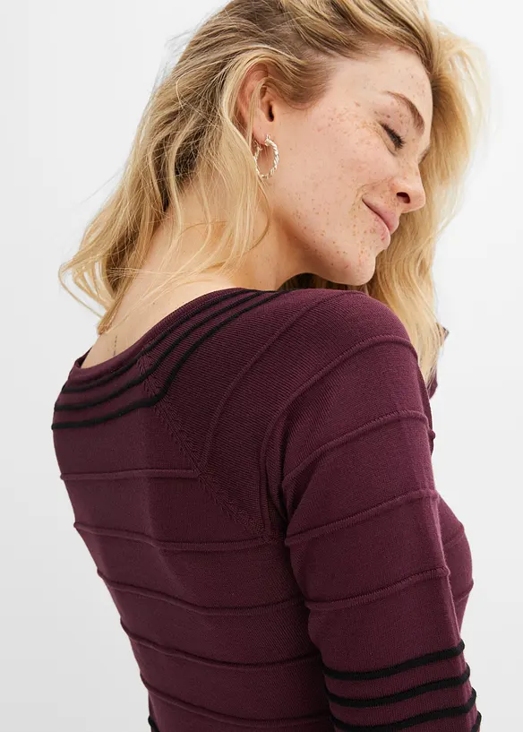 Abito in maglia fluente di misto viscosa, bonprix