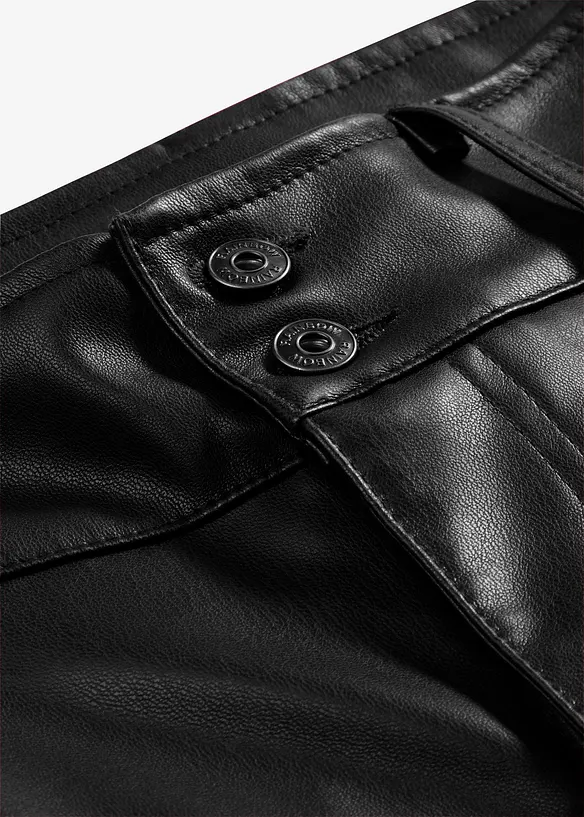 Pantaloni in similpelle cropped, RAINBOW