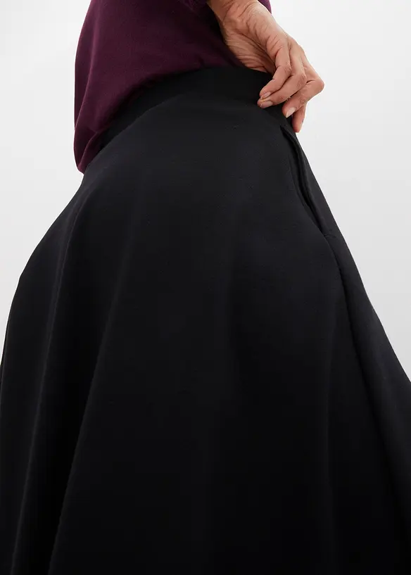 Gonna midi in misto viscosa, bonprix