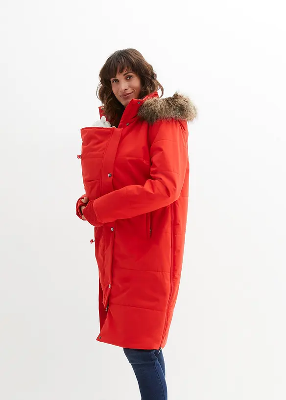 Giubbotto prémaman imbottito 3 in 1 con inserto babywearing, bonprix