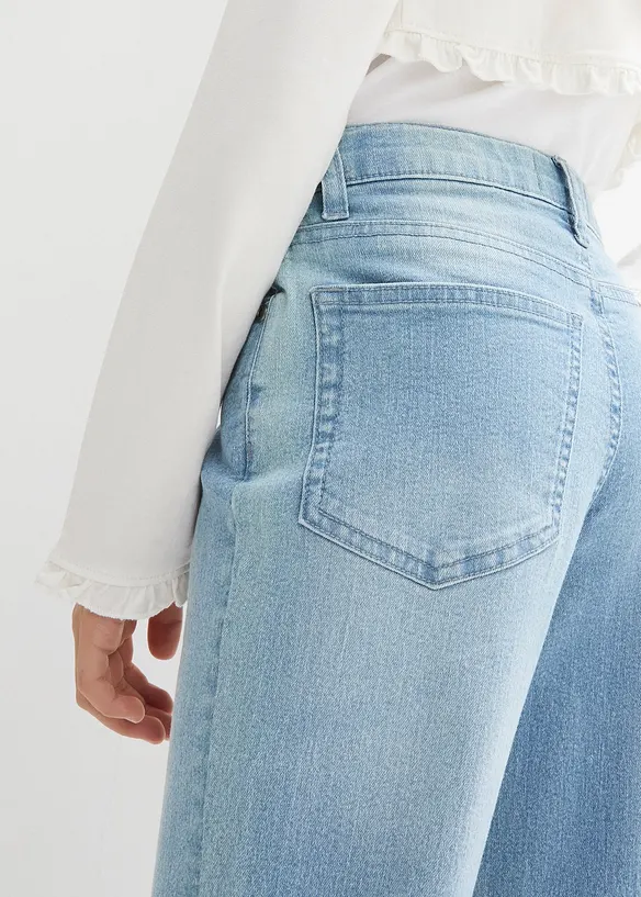 Jeans bootcut, vita media, bonprix
