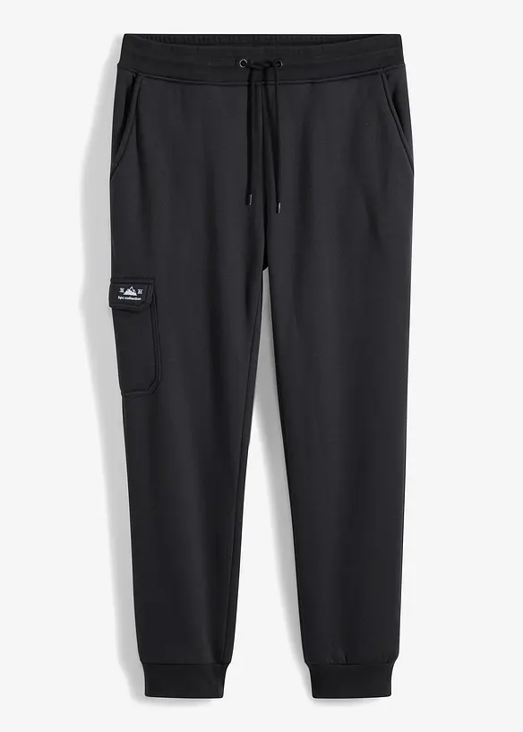 Pantaloni da jogging termici con tasche cargo e fodera effetto peluche, bonprix