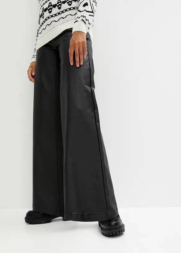 Pantaloni larghi in similpelle, RAINBOW