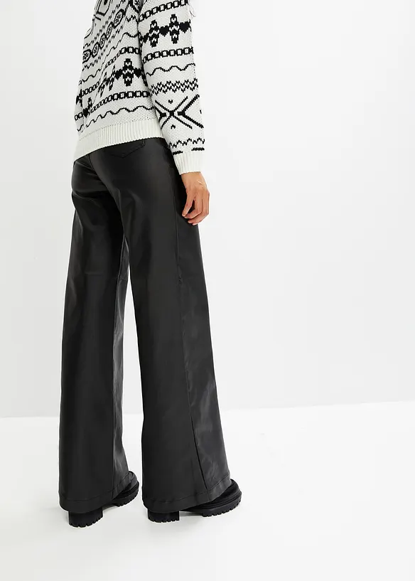 Pantaloni larghi in similpelle, RAINBOW