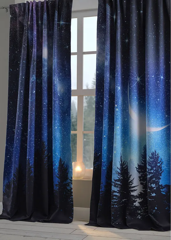 Tenda semioscurante con cielo stellato (pacco da 2), bonprix