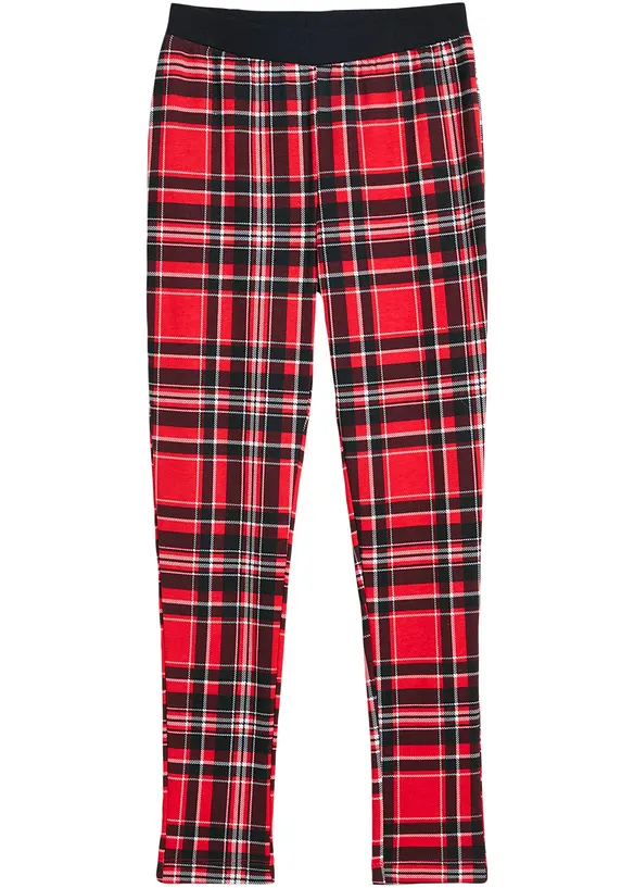 Leggings termici a quadri, bonprix