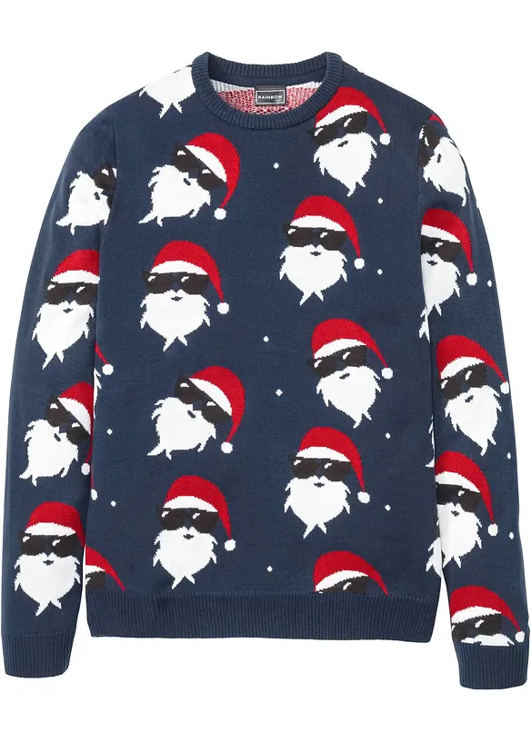 Maglione natalizio in filato fine, bonprix