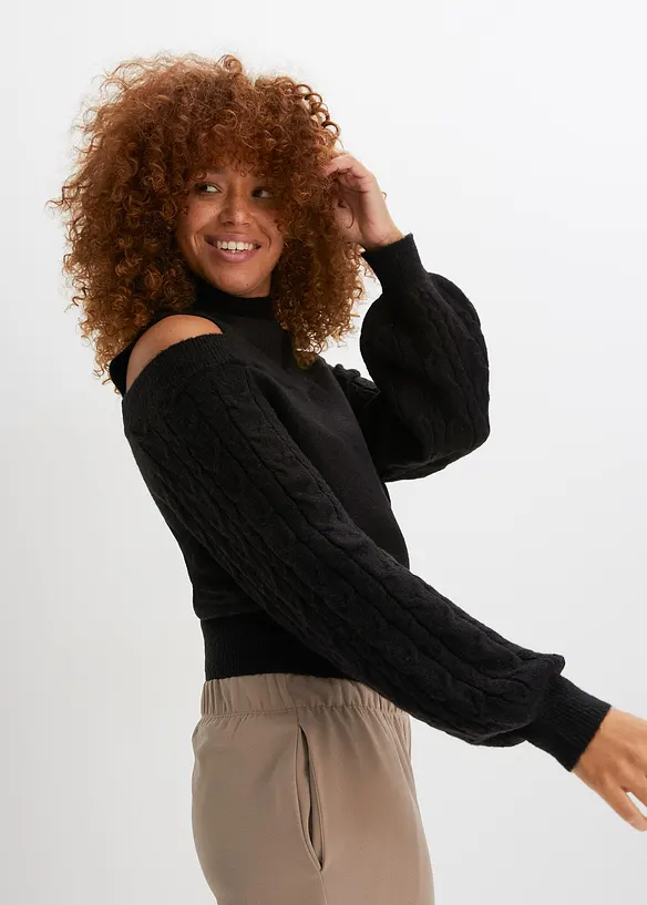 Maglione con cut-out, bonprix