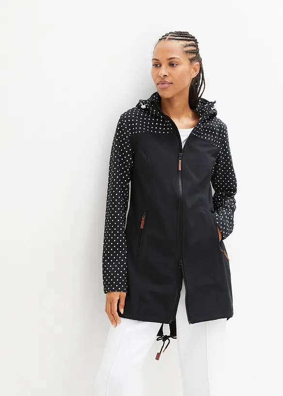 Softshell idrorepellente, taglio aderente, bonprix
