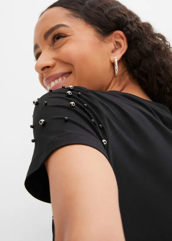 Maglia con perle, bonprix