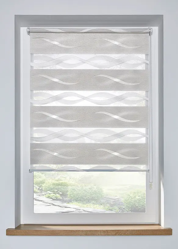 Tenda a rullo doppia jacquard bicolore, bonprix