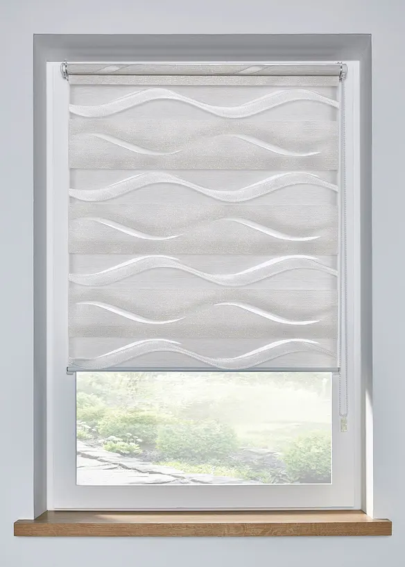 Tenda a rullo doppia jacquard bicolore, bonprix