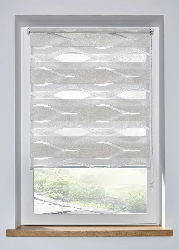 Tenda a rullo doppia jacquard bicolore, bonprix