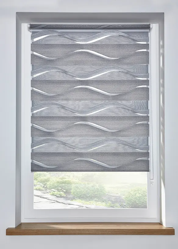 Tenda a rullo doppia jacquard bicolore, bonprix