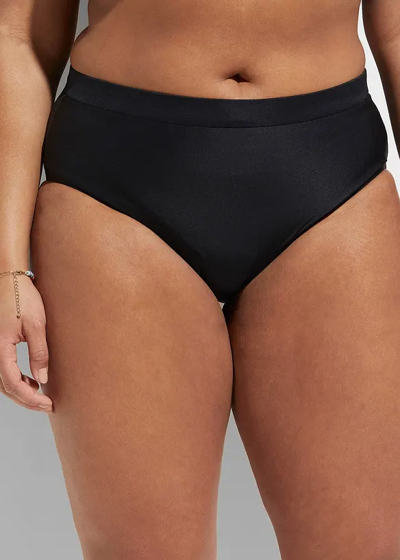 Slip per bikini a vita alta con effetto modellante leggero, bonprix