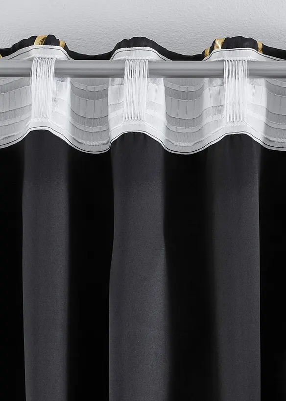 Tenda semioscurante in fantasia lucida (pacco da 1), bonprix