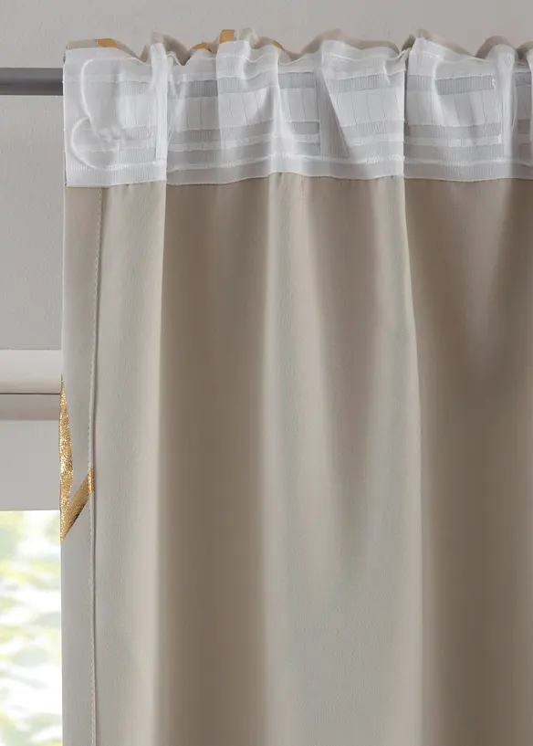 Tenda semioscurante in fantasia lucida (pacco da 1), bonprix