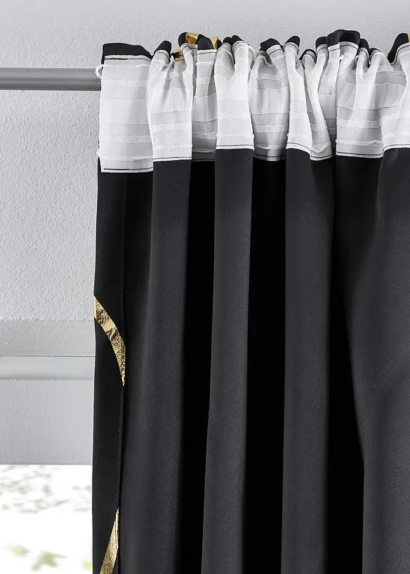 Tenda semioscurante in fantasia lucida (pacco da 1), bonprix