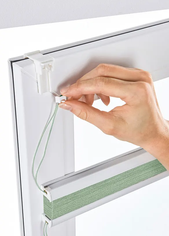 Tenda plissettata, montaggio senza fori, bonprix