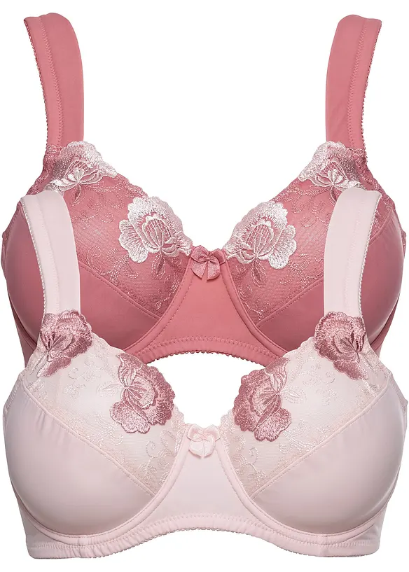 Reggiseno minimizer con spalline imbottite (pacco da 2), bonprix