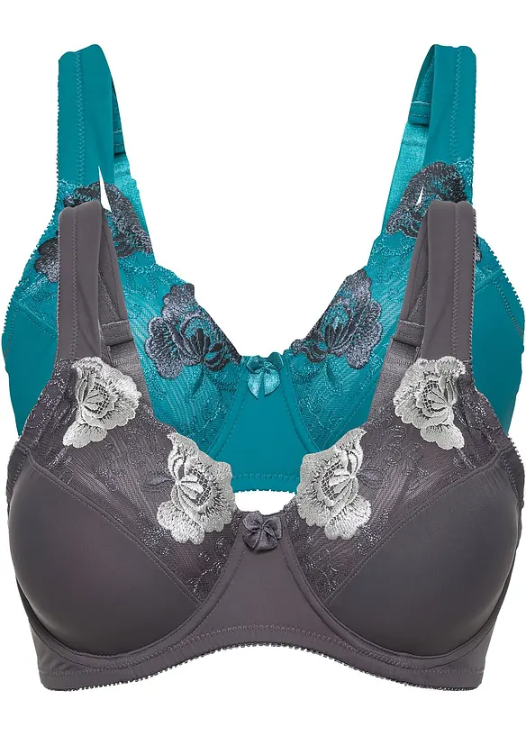 Reggiseno minimizer con spalline imbottite (pacco da 2), bonprix