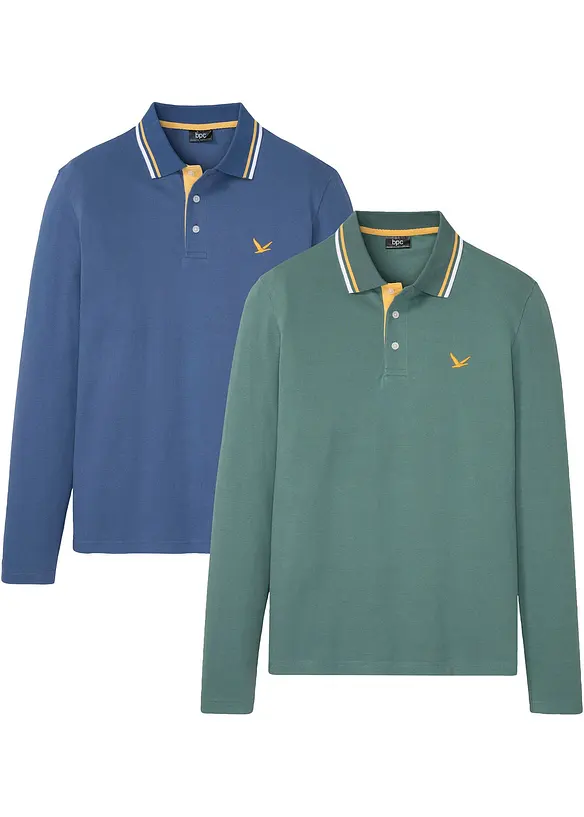 Polo in puro cotone biologico (pacco da 2), bonprix