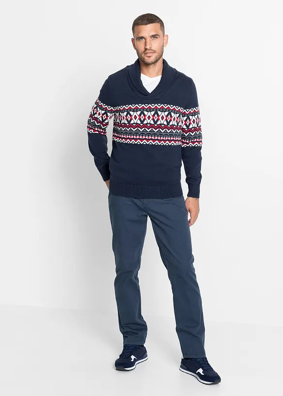 Pantaloni chino in puro cotone regular fit, straight, bonprix