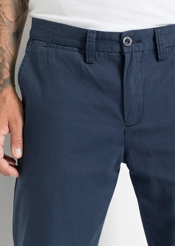 Pantaloni chino in puro cotone regular fit, straight, bonprix