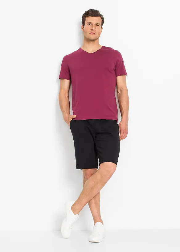 T-shirt con scollo a V (pacco da 3), bonprix