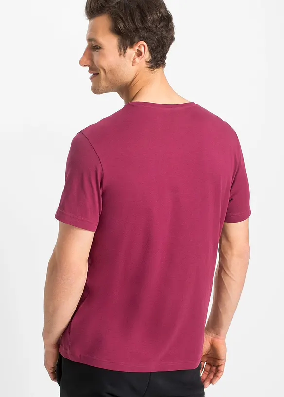 T-shirt con scollo a V (pacco da 3), bonprix