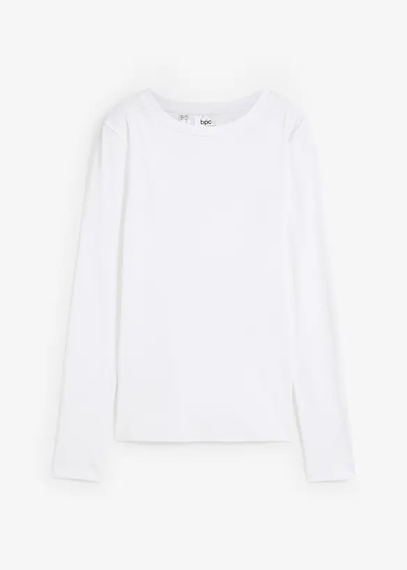 Maglia a maniche lunghe in puro cotone biologico, bonprix