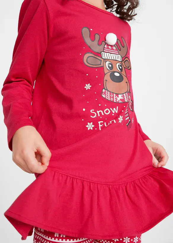 Maglia a maniche lunghe e leggings in puro cotone biologico (set 2 pezzi), bonprix